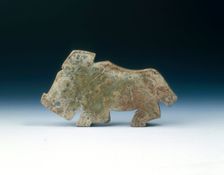 Jade tiger plaque, Shang dynasty, Anyang phase, China, c1400-1100 BC. Creator: Unknown