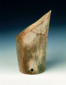 Jade tube, neolithic, Hongshan culture, northern China, c3500-2200 BC. Creator: Unknown