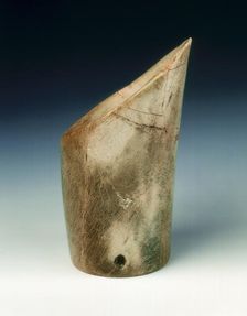 Jade tube, neolithic, Hongshan culture, northern China, c3500-2200 BC