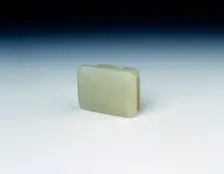 Jade belt buckle fitting, late Ming dynasty, China, 1550-1644. Creator: Unknown