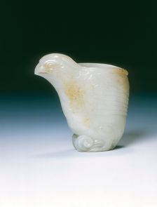 Jade bird vessel, Southern Song-Yuan dynasty, China, 12th-14th century. Creator: Unknown