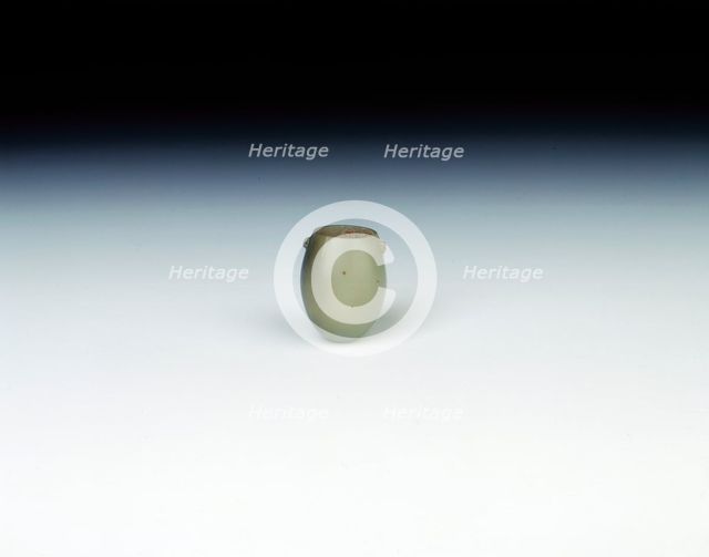 Jade birdcage water container, Neolithic period, China. Creator: Unknown.