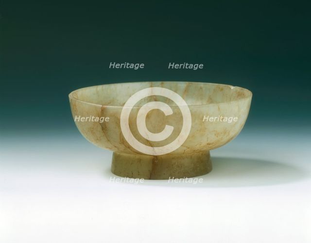 Jade bowl of Junyao shape, Southern Song or Yuan dynasty, China, 13th-14th century. Artist: Unknown