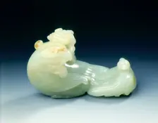 Jade brushrest, late Ming-early Qing dynasty, China, probably first half of 17th century. Creator: Unknown