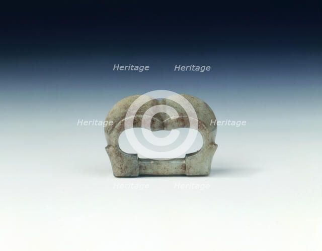 Jade buckle, China, 8th-12th century. Artist: Unknown