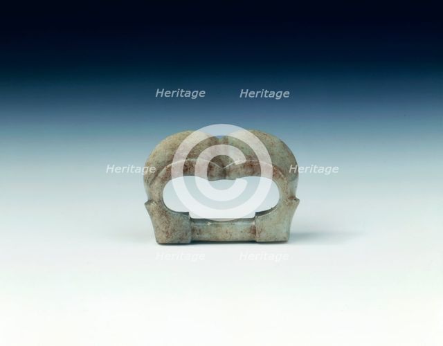 Jade buckle, China, 8th-12th century. Creator: Unknown.