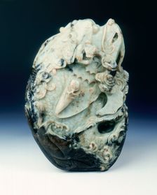 Jade carp turning into dragon pebble, late Ming dynasty, China, 1550-1644