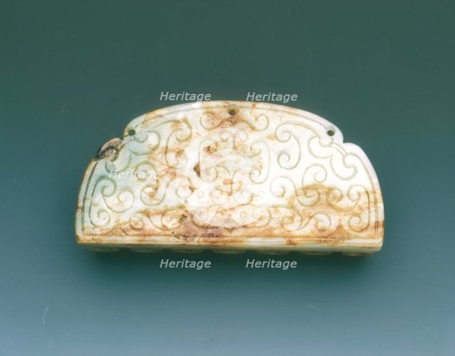 Jade chatelaine with cockatoos, Liao or Northern Song dynasty, China, 10th-11th century. Artist: Unknown