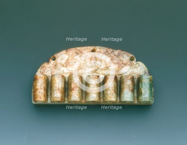 Jade chatelaine with cockatoos, Liao or Northern Song dynasty, China, 10th-11th century. Artist: Unknown