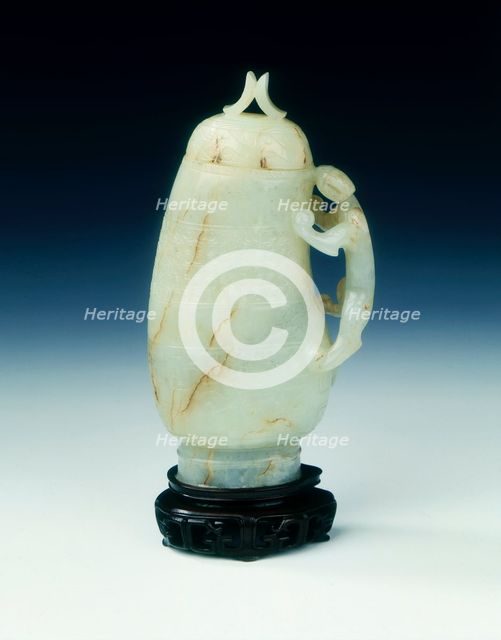 Jade covered gourd shaped hu, Southern Song or Yuan dynasty, China, 12th-14th century. Creator: Unknown.