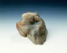 Jade deer with broad tail, late Tang, Five Dynasties period or early Liao dynasty, China, 845-950. Creator: Unknown