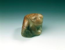 Jade dog-like animal, Six Dynasties period, China, 220-598. Creator: Unknown