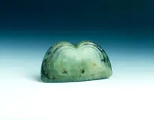 Jade double face pendant, neolithic, Hongshan type, northern China, c3500-2200 BC. Creator: Unknown