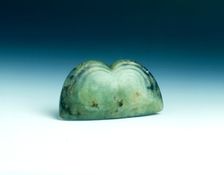 Jade double face pendant, neolithic, Hongshan type, northern China, c3500-2200 BC. Creator: Unknown