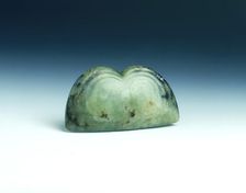 Jade double face pendant, neolithic, Hongshan type, northern China, c3500-2200 BC