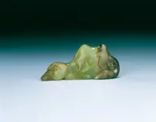 Jade double-humped camel, Tang dynasty, China, 618-906. Creator: Unknown