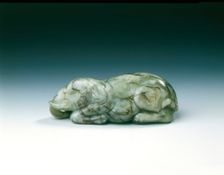 Jade elephant, Ming dynasty, China, 1368-1644. Creator: Unknown