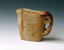 Jade ewer with kui dragon handle, Southern Song or Yuan dynasty, China, 12th-14th century