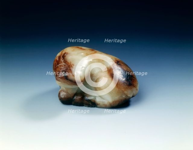 Jade feline, Western Han dynasty, China, 206 BC-8 AD. Creator: Unknown.
