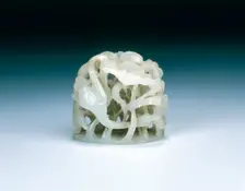 Jade finial, Liao, Jin or Yuan dynasty, China, 11th-13th century. Creator: Unknown
