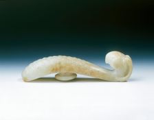 Jade garment hook, Southern Song-Yuan dynasty, China, 1127-1368. Creator: Unknown
