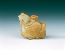 Jade goose with lotus, Song dynasty, China, 960-1279. Creator: Unknown