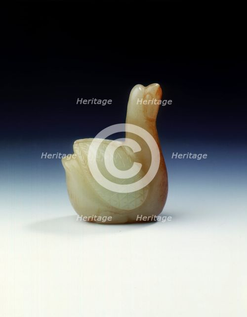 Jade goose, Song to Ming dynasty, 1200-1500. Creator: Unknown.