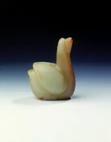 Jade goose, Song to Ming dynasty, 1200-1500. Creator: Unknown