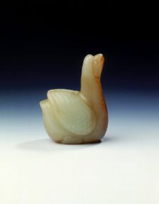 Jade goose, Song to Ming dynasty, 1200-1500. Creator: Unknown