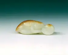 Jade goldfish and shells, Qing dynasty, China, probably early 18th century. Creator: Unknown