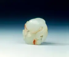 Jade group of goldfish, clam and frog, early Qing dynasty, Suzhou, China, 18th century. Creator: Unknown