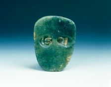 Jade human mask, neolithic, Hongshan type, northern China, c3500-2200 BC. Creator: Unknown