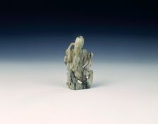 Jade immortal by a peach tree, late Ming dynasty, China, 1550-1644. Creator: Unknown