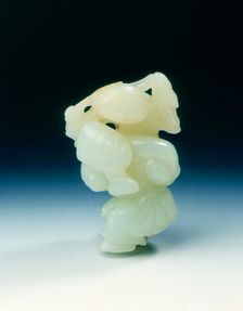 Jade juggler, Qing dynasty, China, late 18th-early 19th century. Creator: Unknown