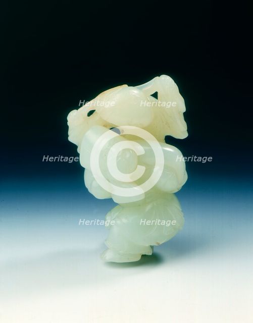 Jade juggler, Qing dynasty, China, late 18th-early 19th century. Creator: Unknown.