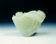 Jade lotus and fish, Ming dynasty, China, 14th-16th century. Creator: Unknown