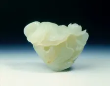Jade lotus and fish, Ming dynasty, China, 14th-16th century. Creator: Unknown