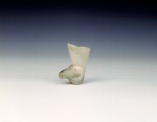 Jade miniature ibex's head rhyton, Northern Song dynasty, China, probably 11th century. Creator: Unknown