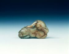 Jade mythical animal, Ming dynasty, China, 1368-1644. Creator: Unknown