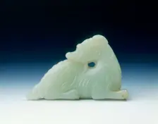 Jade mythical animal, Yuan or early Ming dynasty, 14th-15th century. Creator: Unknown