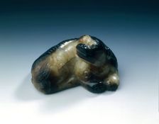 Jade mythical feline, Southern Song-Yuan dynasty, China, 12th-14th century