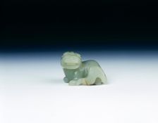 Jade mythological animal, late Ming dynasty, China, 1550-1644. Creator: Unknown