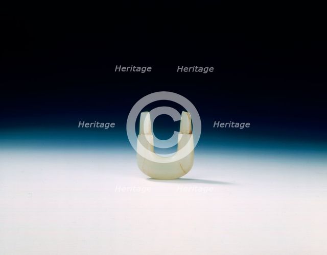 Jade nose plug, Han dynasty, China, 206 BC-220 AD. Artist: Unknown