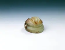 Jade oval seal with phoenix finial, Tang dynasty-Northern Song dynasty, China, 9th-11th century. Creator: Unknown