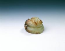 Jade oval seal with phoenix finial, Tang dynasty-Northern Song dynasty, China, 9th-11th century. Creator: Unknown
