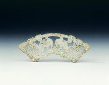 Jade reticulated huang dragon pendant, Warring States period, China, 475-221 BC
