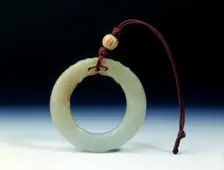 Jade ring scaly fish circular pendant, Late Northern Song to Ming dynasty, China, 1100-1644. Creator: Unknown