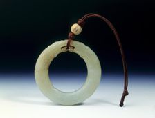 Jade ring scaly fish circular pendant, Late Northern Song to Ming dynasty, China, 1100-1644