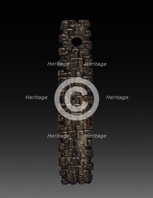 Jade Scepter with Interlocking Pattern, c. 600-400 BC. Creator: Unknown.