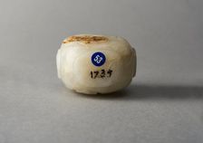 Jade snuff bottle, China, Qing dynasty, 1644-1911. Creator: Unknown